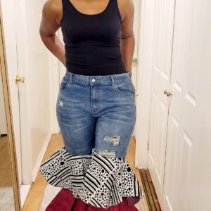 Denim Diva Ankara Flare Jeans